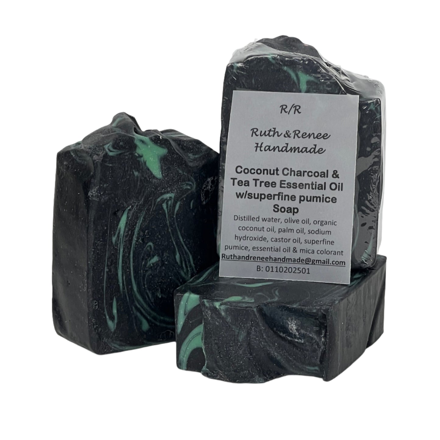 Coconut Charcoal with Tea Tree Essential Oil & Superfine Pumice Soap
